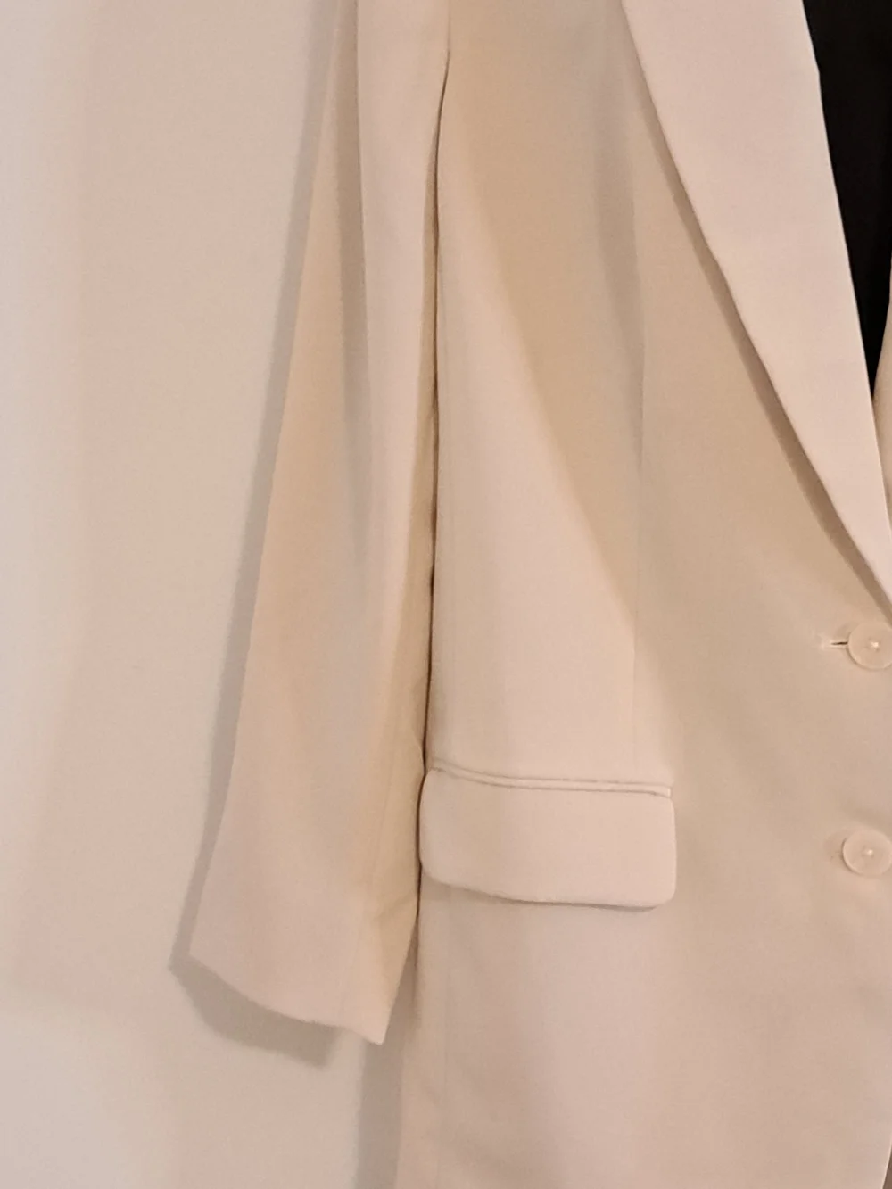 Express NWT Cream Boyfriend Lined Blazer Misses Size XL - Picture 10 of 12